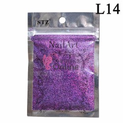 Decor pentru unghii NADP030LL sclipici Laser Holografic  Purple